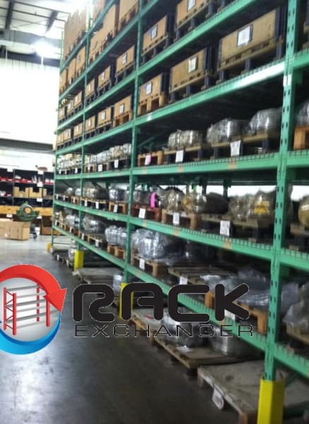 Pallet Racks For Sale: Used 18' x 42" Pallet Racks, 114" x 3.5" Beams w. Wire Deck In South Carolina - image 1 Pallet Racks For Sale: Used 18' x 42" Pallet Racks, 114" x 3.5" Beams w. Wire Deck In South Carolina - image 1