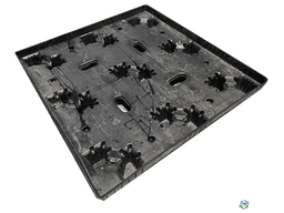 Plastic Pallets For Sale: Refurbished 48x45x5 Stackable and Nestable Mirror Image Plastic Pallets with Belts In Ohio - image  1 Plastic Pallets For Sale: Refurbished 48x45x5 Stackable and Nestable Mirror Image Plastic Pallets with Belts In Ohio - image  1