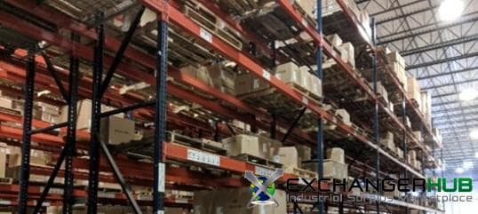 Pallet Racks For Sale: Used Teardrop Racks, 26' x 44" Uprights, with 156" x 5.5" Step Beams In Pennsylvania - image 2 Pallet Racks For Sale: Used Teardrop Racks, 26' x 44" Uprights, with 156" x 5.5" Step Beams In Pennsylvania - image 2