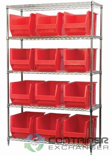 Organizer Bins For Sale: New 20x12x12 Akrobin Hopper Front Storage Bins In Ohio - image  3 Organizer Bins For Sale: New 20x12x12 Akrobin Hopper Front Storage Bins In Ohio - image  3