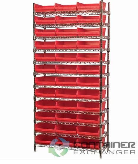 Organizer Bins For Sale: New 12x11x4 Hopper Front Shelf Storage Bins with Optional Shelves In Ohio - image 3