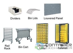 Organizer Bins For Sale: New 11x11x5 Akrobin Hopper Front Stackable Storage Bins w. Optional Shelving In Ohio - image  2 Organizer Bins For Sale: New 11x11x5 Akrobin Hopper Front Stackable Storage Bins w. Optional Shelving In Ohio - image  2