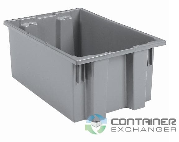 Stack & Nest Totes For Sale: New 19.5x15.5x10 180 Degree Stack & Nest Totes In Ohio - image 1 Stack & Nest Totes For Sale: New 19.5x15.5x10 180 Degree Stack & Nest Totes In Ohio - image 1