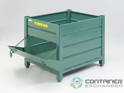 Metal Bins For Sale: New WorkingTainers 44x36x30 Metal Bin with Parts Chute Access Gate In Wisconsin - image  1 Metal Bins For Sale: New WorkingTainers 44x36x30 Metal Bin with Parts Chute Access Gate In Wisconsin - image  1