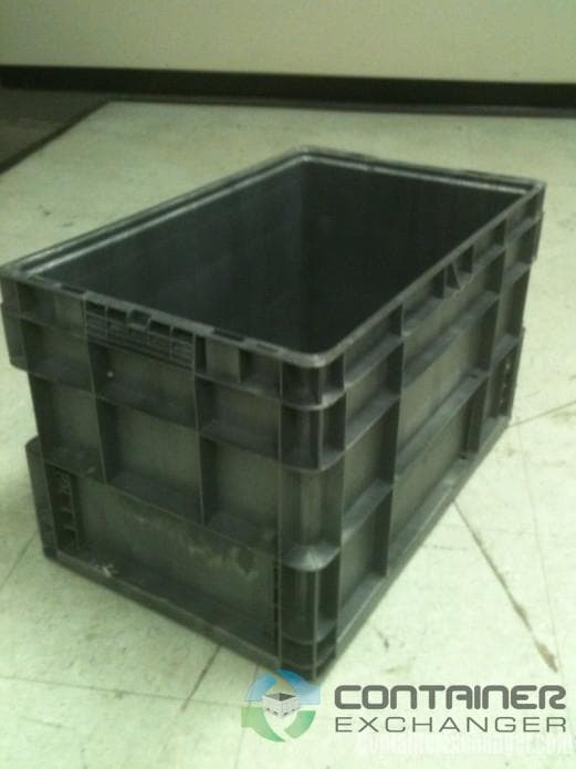 Stacking Totes For Sale: Used 24x15x14 Plastic Straight Wall Totes In Ontario - image  1 Stacking Totes For Sale: Used 24x15x14 Plastic Straight Wall Totes In Ontario - image  1