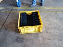 Stacking Totes For Sale: Used 23x22x10 Hard Plastic totes w/ removable inserts In Texas - image 2 Stacking Totes For Sale: Used 23x22x10 Hard Plastic totes w/ removable inserts In Texas - image 2