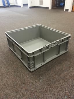 Stacking Totes For Sale: Used 24x22x9 Stacking Totes Gray In Ohio - image 1 Stacking Totes For Sale: Used 24x22x9 Stacking Totes Gray In Ohio - image 1