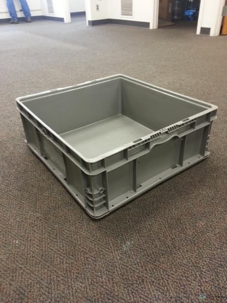 Stacking Totes For Sale: Used 24x22x9 Stacking Totes Gray In Ohio - image 1 Stacking Totes For Sale: Used 24x22x9 Stacking Totes Gray In Ohio - image 1