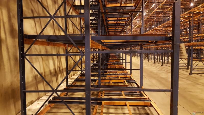 Push-Back Racks For Sale: 2 deep push back, 2 to 6 levels, 96" wide bays, 26' high uprights, 12,000 pallet positions In null - image  3 Push-Back Racks For Sale: 2 deep push back, 2 to 6 levels, 96" wide bays, 26' high uprights, 12,000 pallet positions In null - image  3