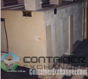 Wooden Shipping Crates for Sale in Bulk For Sale: Used 49x43x23 Wooden Organizer Units with Cardboard Dividers In Michigan - image 2