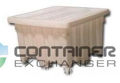 Pallet Containers For Sale: New 43x43x30 Solid Plastic Tubs In South Carolina - image 2