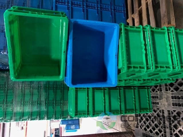 Stacking Totes For Sale: New 15x12x7.5 Blue/Green Stacking Totes KY In Kentucky - image 1 Stacking Totes For Sale: New 15x12x7.5 Blue/Green Stacking Totes KY In Kentucky - image 1