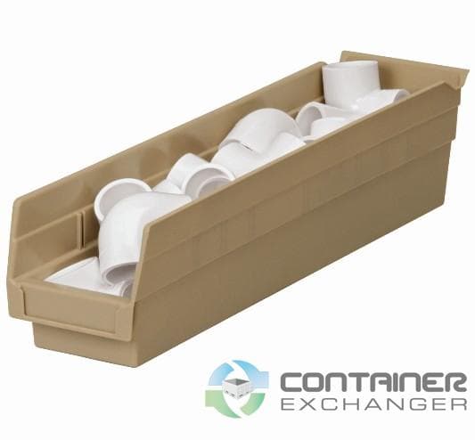 Organizer Bins For Sale: New 18x4x4 Hopper Front Shelf Storage Bins with Optional Shelving In Ohio - image 1 Organizer Bins For Sale: New 18x4x4 Hopper Front Shelf Storage Bins with Optional Shelving In Ohio - image 1