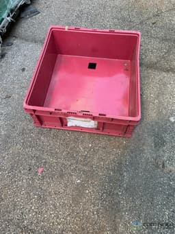 Stacking Totes For Sale: Used RED 24x22x9 stacking Totes OH In Ohio - image 1 Stacking Totes For Sale: Used RED 24x22x9 stacking Totes OH In Ohio - image 1