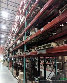 Pallet Racks For Sale: Used Teardrop Racks, 26' x 44" Uprights, with 156" x 5.5" Step Beams In Pennsylvania - image 1 Pallet Racks For Sale: Used Teardrop Racks, 26' x 44" Uprights, with 156" x 5.5" Step Beams In Pennsylvania - image 1