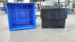 Pallet Containers For Sale: New 60x60x48 Rigid Solid Plastic Tubs In South Carolina - image  1 Pallet Containers For Sale: New 60x60x48 Rigid Solid Plastic Tubs In South Carolina - image  1