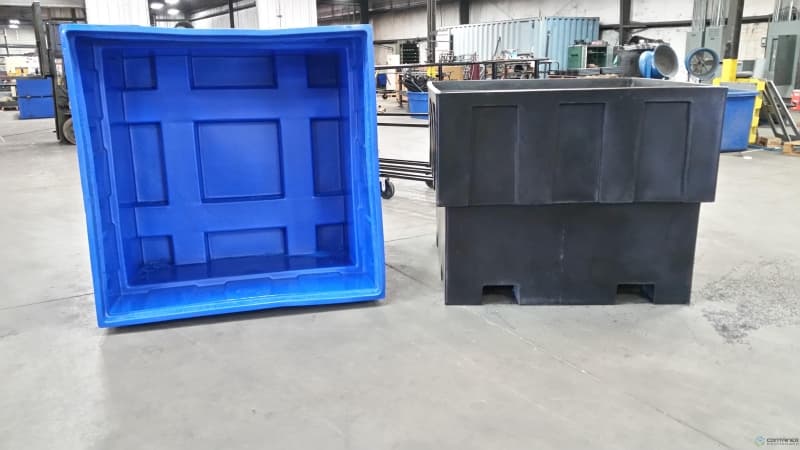 Pallet Containers For Sale: New 60x60x48 Rigid Solid Plastic Tubs In South Carolina - image  1 Pallet Containers For Sale: New 60x60x48 Rigid Solid Plastic Tubs In South Carolina - image  1