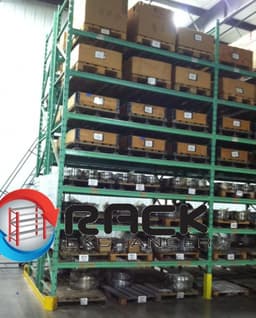 Pallet Racks For Sale: Used 18' x 42" Pallet Racks, 114" x 3.5" Beams w. Wire Deck In South Carolina - image 2 Pallet Racks For Sale: Used 18' x 42" Pallet Racks, 114" x 3.5" Beams w. Wire Deck In South Carolina - image 2