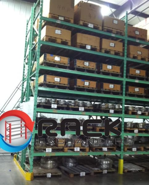 Pallet Racks For Sale: Used 18' x 42" Pallet Racks, 114" x 3.5" Beams w. Wire Deck In South Carolina - image 2 Pallet Racks For Sale: Used 18' x 42" Pallet Racks, 114" x 3.5" Beams w. Wire Deck In South Carolina - image 2