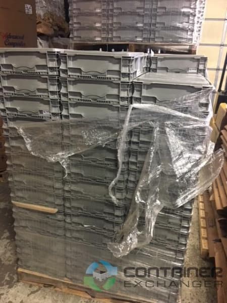 Stacking Totes For Sale: Used 24x15x5 Stacking Totes In Ohio - image  2 Stacking Totes For Sale: Used 24x15x5 Stacking Totes In Ohio - image  2