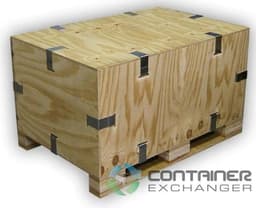 Wood Crates For Sale: New 46x30x23 Collapsible Wood Crates In South Carolina - image  2 Wood Crates For Sale: New 46x30x23 Collapsible Wood Crates In South Carolina - image  2