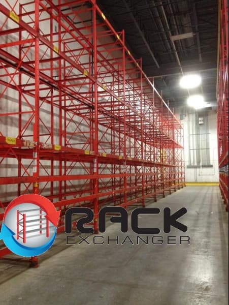 Pallet Racks For Sale: Used Frazier Structural Pallet Rack, 44" Deep, WILL SEPARATE In Rhode Island - image 1 Pallet Racks For Sale: Used Frazier Structural Pallet Rack, 44" Deep, WILL SEPARATE In Rhode Island - image 1