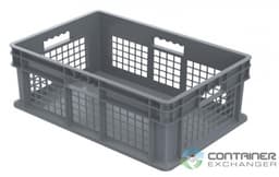 Stacking Totes For Sale: New 24x16x8 Stacking Totes- Mesh Sides & Solid Bottom In Ohio - image  1 Stacking Totes For Sale: New 24x16x8 Stacking Totes- Mesh Sides & Solid Bottom In Ohio - image  1