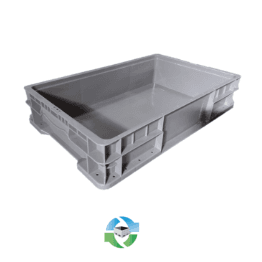Used Stackable Plastic Totes Used 24x15x5 Stacking Totes | Container Exchanger