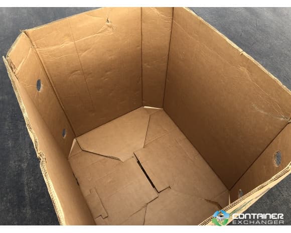USED 3-ply Produce Gaylord Box with Full Interlocking Bottom Flaps and ...