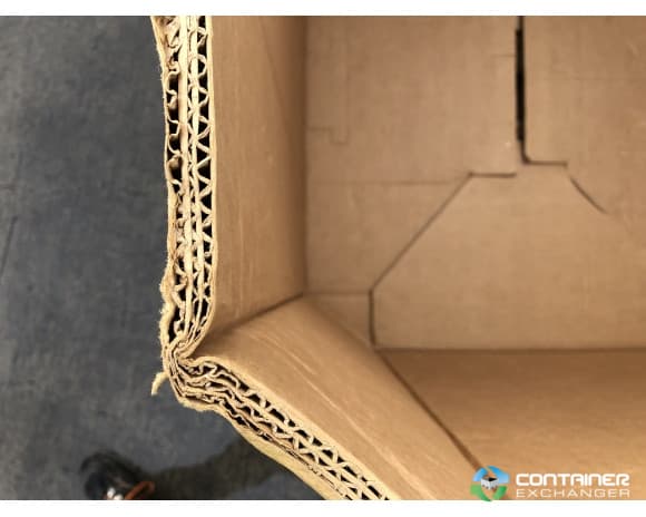 USED 3-ply Produce Gaylord Box with Full Interlocking Bottom Flaps and ...