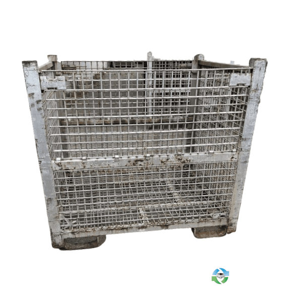 Used 54x44x50 Rigid Wire Baskets Drop Gate Michigan | Container Exchanger