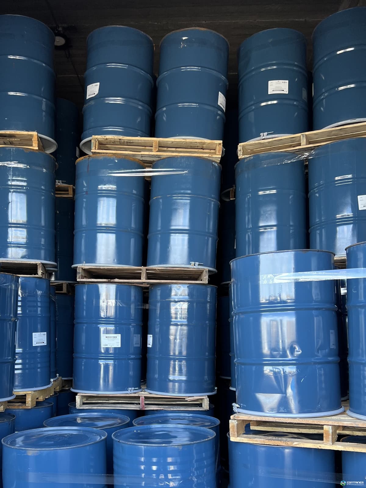 Used 55 Gallon Metal Drum Open Head with lids Previous Food Grade