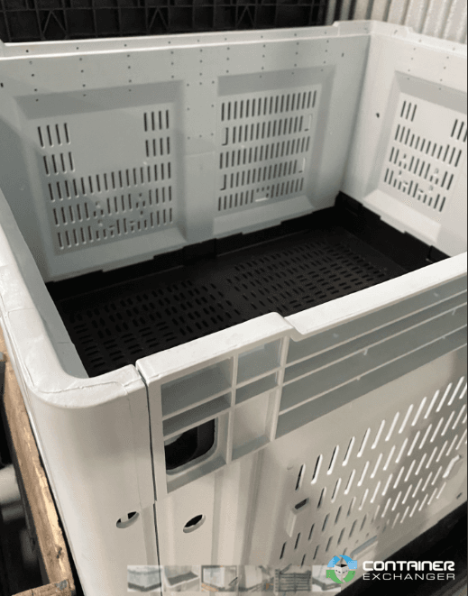 Cal Container New 1200mm x 1000mm x 810mm Collapsible Bulk Containers Lids Included ...