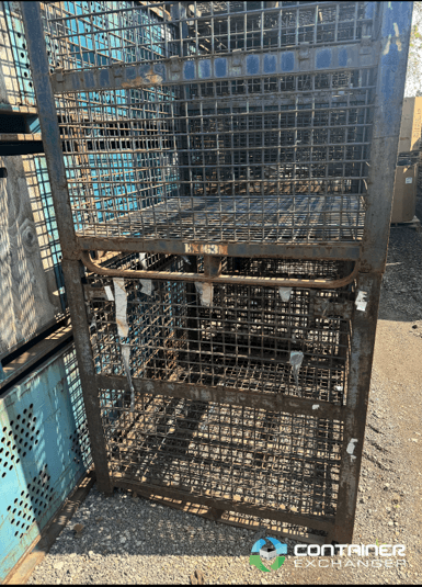 Used 57x48x50 Rigid Wire Baskets One Drop Gate Ohio | Container Exchanger