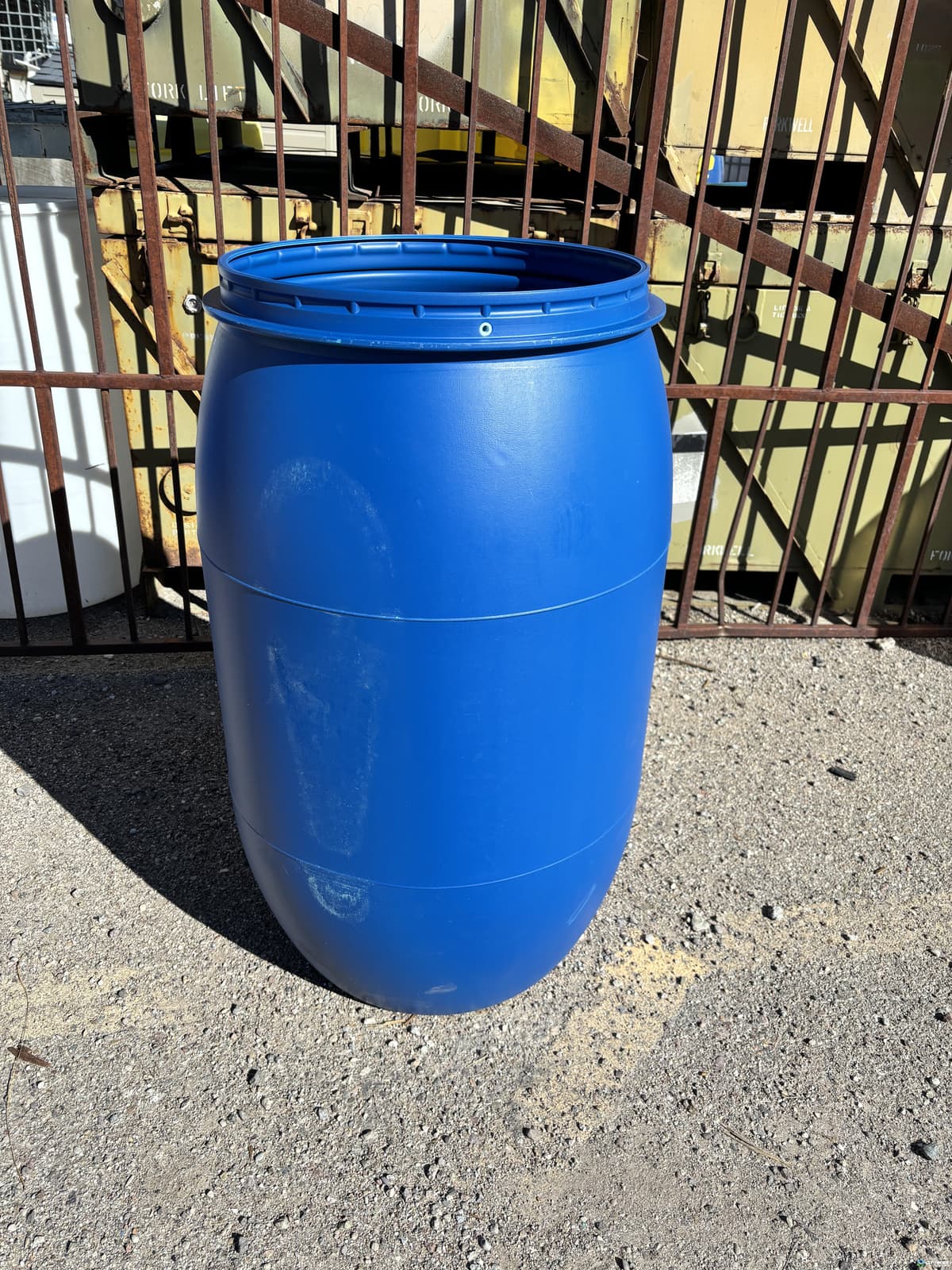Like New! Used 55 Gallon Plastic Drums Previous Food Grade Open Top