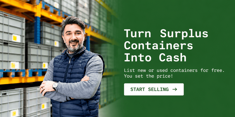 Turn Surplus Containers Into Cash. List new or used containers for free. You set the price. Start selling.